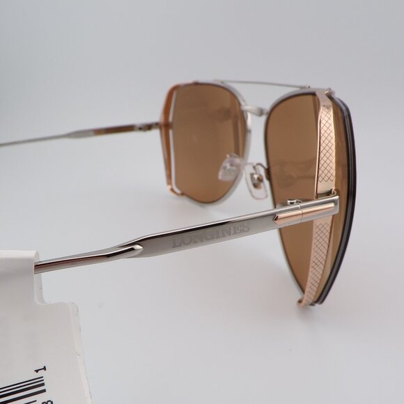 Longines Lux Mirrored Aviator Shades, Summer Spring Rectangle Unisex Quality - Picture 6 of 16